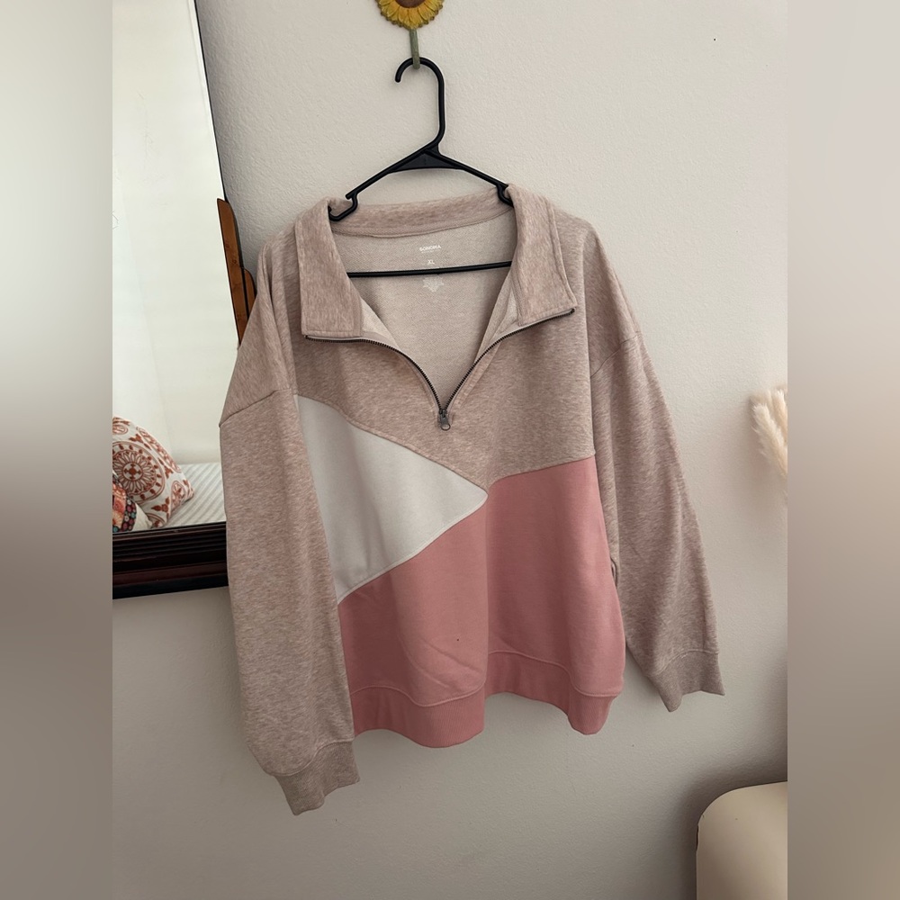 Sonoma 3/4 zip pullover sweater